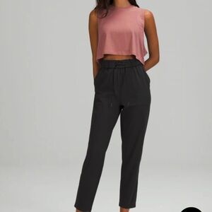 lululemon athletica Black Drawcord High-Rise Joggers